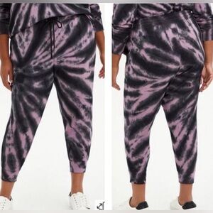 ❌Torrid Purple and Black Tie Dye Joggers Pants Size 4